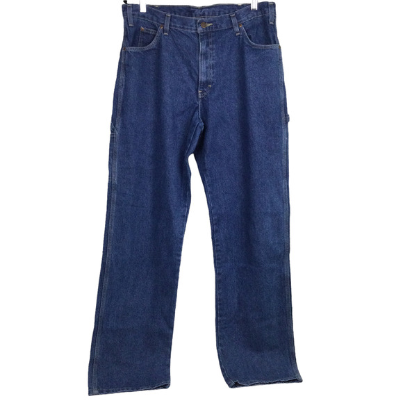 Dickies Other - NWOT Dickies Blue Denim Cotton Straight Leg Carpenter Jeans Men's Size 36 X 34